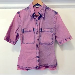 Stella McCartney pink denim top